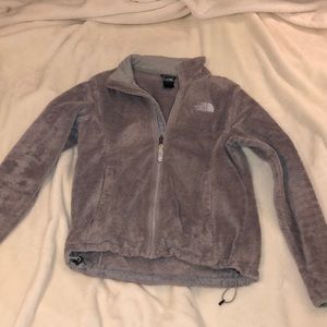 North Face fuzzy zip up